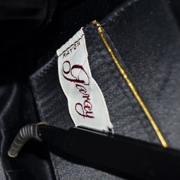 Vintage 40’s or 50’s Black Velvet Evening Bag with Attached Coin Purse MCM Pinup - Picture 10 of 15